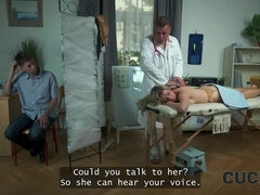 Czech Blonde Wife Cheats On Husband With Doctor In Fake Hospital - Hot HD Cuckold Sex
