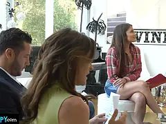 Amerikanisch, Grosser schwanz, Blasen, Betrug, Zierlich, Dürr, Titten, Ehefrau