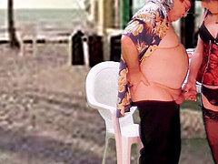 アナル, フェラチオ, カップル, 下着, オナニー, シーメール, ストッキング