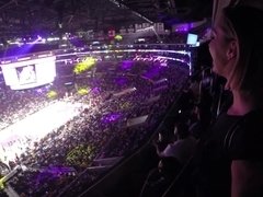 Enthousiasteling, Anaal, Grote mammen, Blond, Pijpbeurt, Sperma, Sperma shot, Hardcore