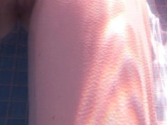 Mooi, Grote mammen, Europees, Buiten, Alleen, Onderwater