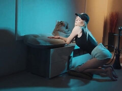 Asombroso, Rubia, Penetracion con dedos, Abierta, Masturbación, Afeitado, Solo, Adolescente