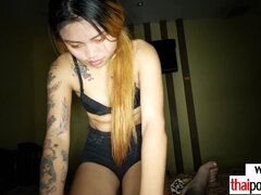 Blonde, Sucer une bite, Branlette thaïlandaise, Petite femme, Pov, Maigrichonne, Adolescente, Thaïlandaise