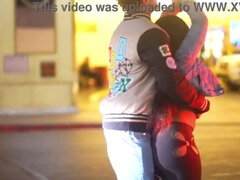 お尻, 黒人, フェラチオ, 捕まる, 浮気者, バック, 黒人, ホテル