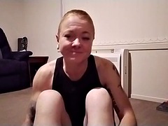 Europees, Masseren, Masturbatie, Tepels, Orgasme, Roodharige vrouw, Tieten likken, Speelgoed