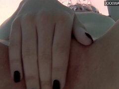 18 jahre, Braunhaarige, Hd, Masturbation, Pool, Öffentlich, Jungendliche (18+), Unter wasser