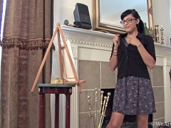 Lucy Dutch paints and masturbates in living room