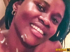 Amateur, Grosse bite, Noire, Sucer une bite, Noir ébène, Hard, Interracial, Rugueux