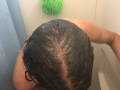 Bad, Spermaladung, Aufs gesicht abspritzen, Milf, Mutti, Zierlich, Dusche