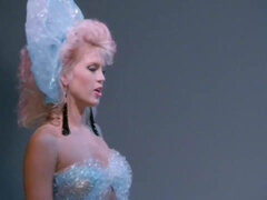 Steaming hot 80s blonde model acts in hardcore mmf classic sex