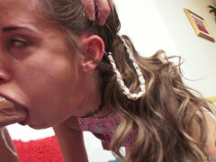 Большой член, Минет, Глубокая глотка, Затыкание рта