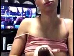 Leie, Tussi, Grosse titten, Blasen, Deutsch, Handjob, Pov, Titten