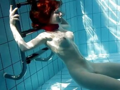 Astonishing gals swimming nude