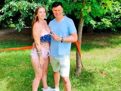 フェラチオ, 茶髪の, 巨乳な, バック, 手コキする, オマンコ, 息子, タトゥー