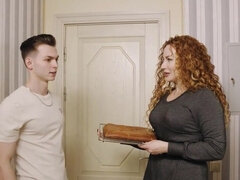 デカチン, エロ熟女, 手コキする, Hd, 熟年, 淫乱熟女, 赤毛, ロシア人