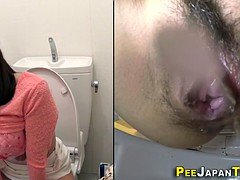 アジア人, 日本人, 公共, スカートのぞき