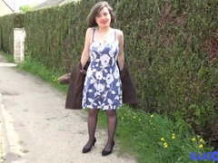 Leie, In den arsch, Braunhaarige, Französisch, Lingerie, Im freien, Schlampe