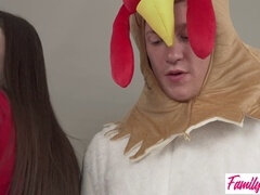 デカチン, フェラチオ, 茶髪の, 中出し, なめる, フェラする