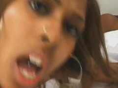Alluring ebony whore gangbang hot sex scene