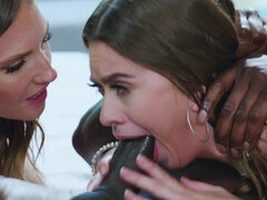 Sperma shot, Sperma in gezicht, 1 man 2 vrouwen, Hd, Natuurlijke tieten, Rijden, Spuiten, Trio