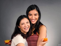 茶髪の, 指いじり, キス, なめる, オマンコ, ストリッピング, ティーン, オッパイの