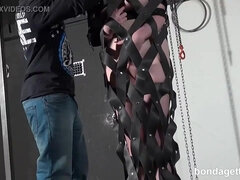 Carly Rae Summers packaged and strapped