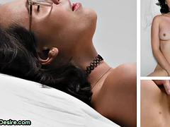 Amateur, Fétiche, Doigter, Lunettes, Masturbation, Petite femme, Maigrichonne, Nénés