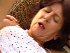 素人, デカチン, フェラチオ, お婆さん, 毛深い, ハードコア, アウトドア, 赤毛