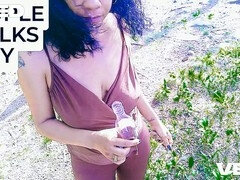 Playa, Belleza, Verga grande, Mamada, Cornudo, Ébano, Desnudo, Público