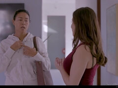 茶髪の, 大学生, レズビアン, なめる, 自然山雀, ピアス, オマンコ, コキ