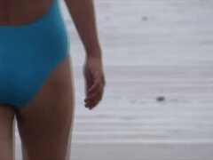 Strand, Grosser schwanz, Bikini, Erotisch, Behaart, Latina, Masturbation, Ehefrau