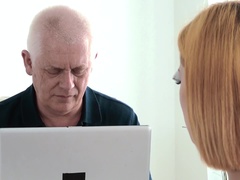 Blond, Sperma shot, Zoenen, Natuurlijke tieten, Kantoor, Doordringend, Mager, Tatoeage