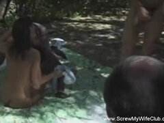 Leie, Paar, Aufs gesicht abspritzen, Interrassisch, Milf, Party, Swingers, Flotter dreier