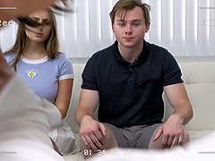 Pijpbeurt, Gevangen, 1 man 2 vrouwen, Hd, Latijnse vrouw, Schreeuwen, Tiener, Trio
