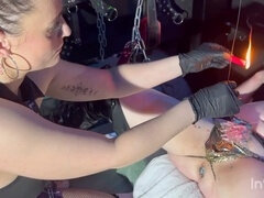 Hardcore anal pounding with a kinky pierced submissive slut