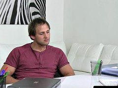 Euro casting agent sucking useless soft cock