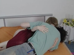 Grosse titten, Blasen, Paar, Sperma im mund, Riesig, Milf, Muschi, Ablutschen