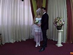 Tetas grandes, Rubia, Mamada, Novia, Tetas