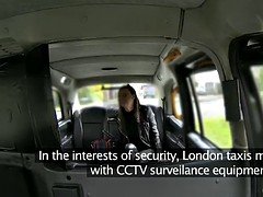 Wife set up for taxi fucking the driver for a free fare