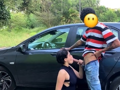 Latina with fat booty ravages in public, bruising her with