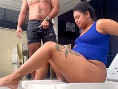 Brazilian lady gets double teamed by two strangers with massive cocks