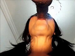 first-timer face plumbed with cum in throat
