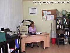 Office sex with nice mature woman