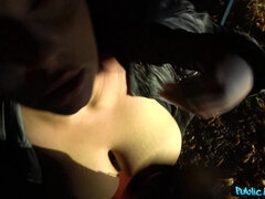 Busty Tits Minx Night Time Public Hump