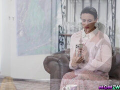 茶髪の, 捕まる, イマラチオ, チン, 淫乱熟女, 剃毛, ティーン, オッパイの