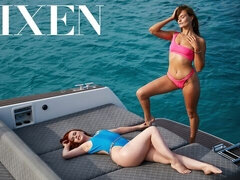 素人, デカチン, フェラチオ, 女 人男 人, ペニス, ガリガリ, ストッキング, 三人