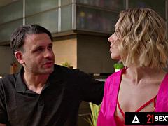 Angelika Grays Lured by Neighbors for Double-Penetration Threesome