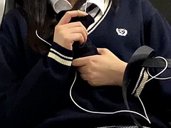 Amateur, Asian, Public, Train