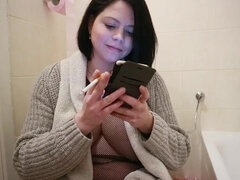 Enthousiasteling, Grote mammen, Hd, Reusachtig, Moeder die ik wil neuken, Natuurlijk, Roken, Tieten likken