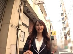 Divine Japanese slut getting hot bukkake